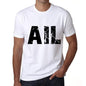 Mens Tee Shirt Vintage T Shirt Ail X-Small White 00559 - White / Xs - Casual