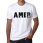 Mens Tee Shirt Vintage T Shirt Amer X-Small White 00560 - White / Xs - Casual