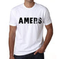 Mens Tee Shirt Vintage T Shirt Amers X-Small White 00561 - White / Xs - Casual