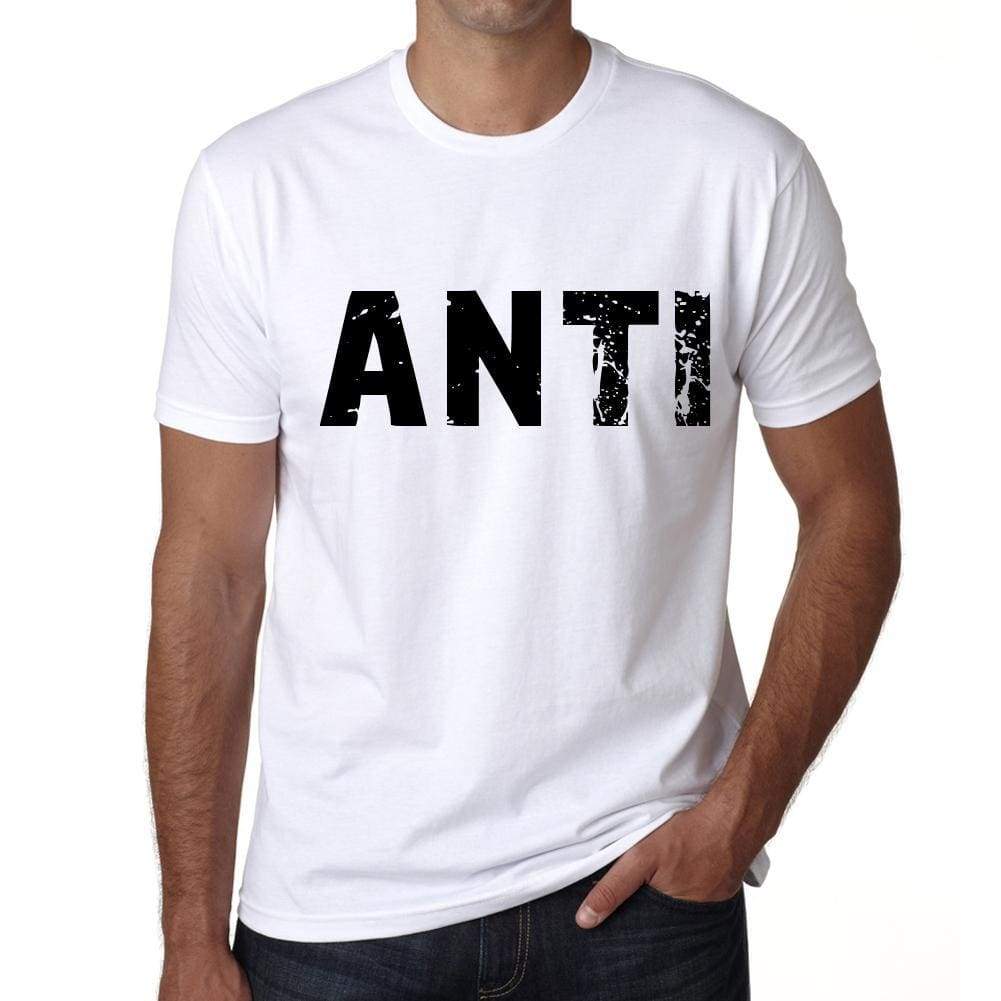 Mens Tee Shirt Vintage T Shirt Anti X-Small White 00560 - White / Xs - Casual