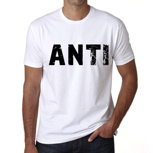 Mens Tee Shirt Vintage T Shirt Anti X-Small White 00560 - White / Xs - Casual