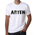 Men's Tee Shirt Vintage T shirt Aryen X-Small White 00561