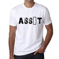 Men's Tee Shirt Vintage T shirt Assît X-Small White 00561