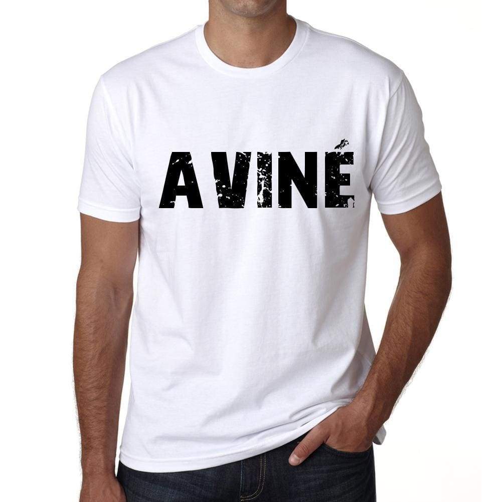 Mens Tee Shirt Vintage T Shirt Aviné X-Small White 00561 - White / Xs - Casual