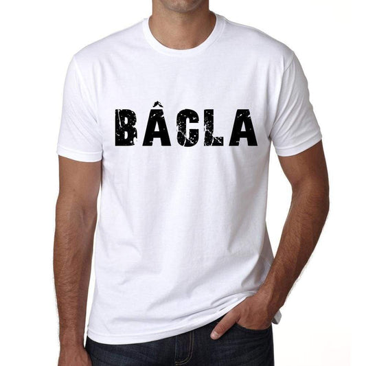 Mens Tee Shirt Vintage T Shirt Bâcla X-Small White 00561 - White / Xs - Casual