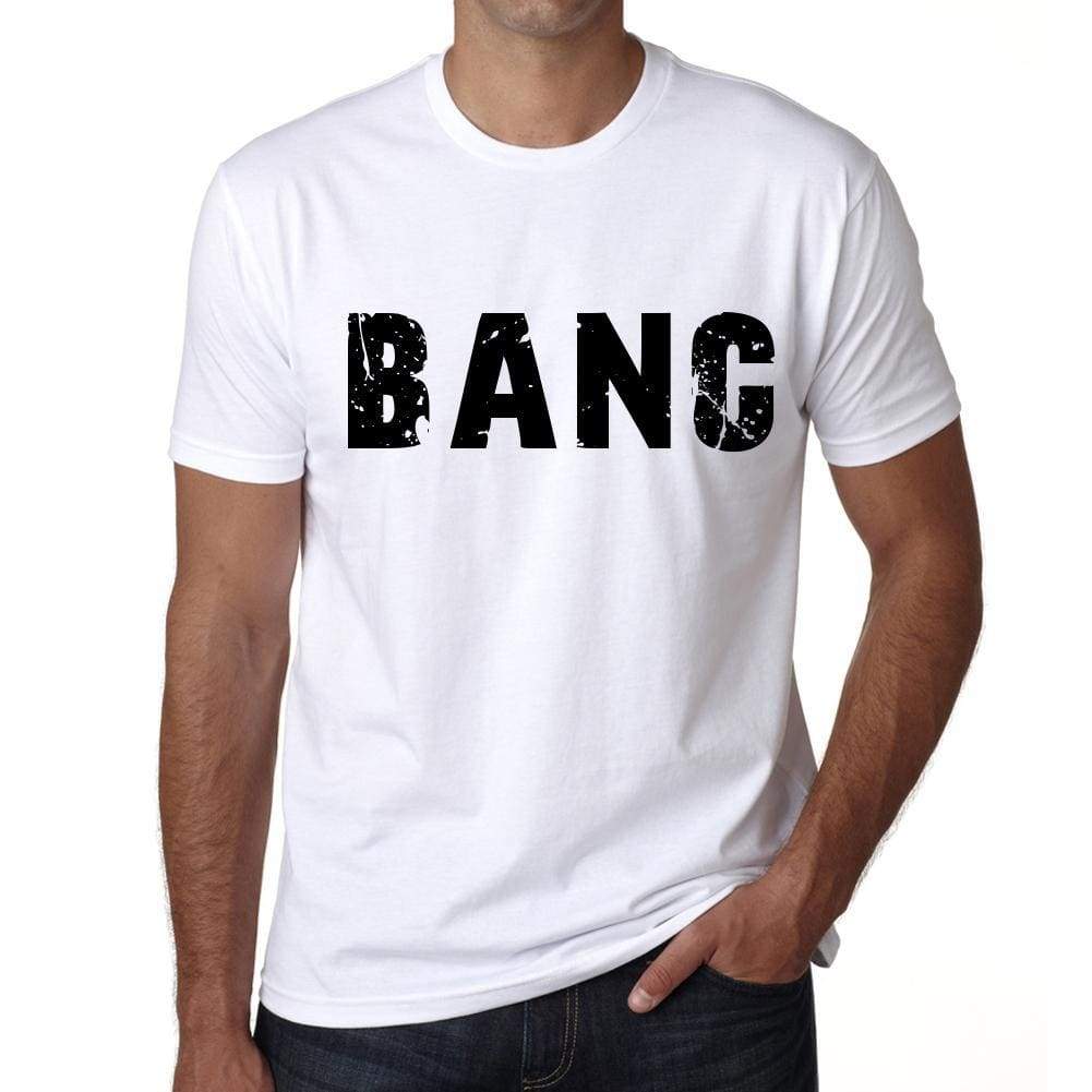Mens Tee Shirt Vintage T Shirt Banc X-Small White 00560 - White / Xs - Casual
