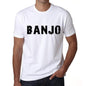 Mens Tee Shirt Vintage T Shirt Banjo X-Small White 00561 - White / Xs - Casual