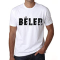 Men's Tee Shirt Vintage T shirt Bêler X-Small White 00561
