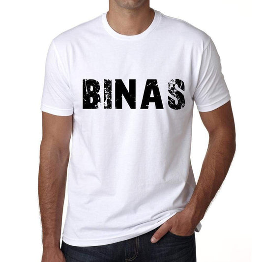 Mens Tee Shirt Vintage T Shirt Binas X-Small White 00561 - White / Xs - Casual