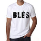 Mens Tee Shirt Vintage T Shirt Blès X-Small White 00560 - White / Xs - Casual
