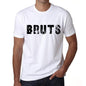 Mens Tee Shirt Vintage T Shirt Bruts X-Small White 00561 - White / Xs - Casual