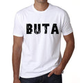 Men's Tee Shirt Vintage T shirt Buta X-Small White 00560