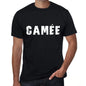 Mens Tee Shirt Vintage T Shirt Camée X-Small Black 00558 - Black / Xs - Casual