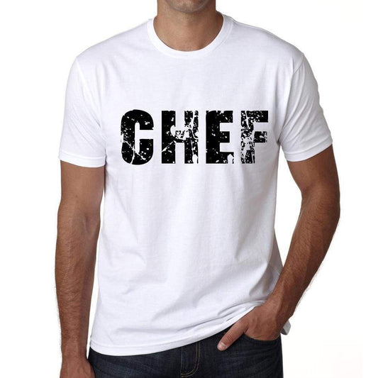 Mens Tee Shirt Vintage T Shirt Chef X-Small White 00560 - White / Xs - Casual