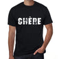 Mens Tee Shirt Vintage T Shirt Chère X-Small Black 00558 - Black / Xs - Casual