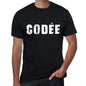 Mens Tee Shirt Vintage T Shirt Codée X-Small Black 00558 - Black / Xs - Casual