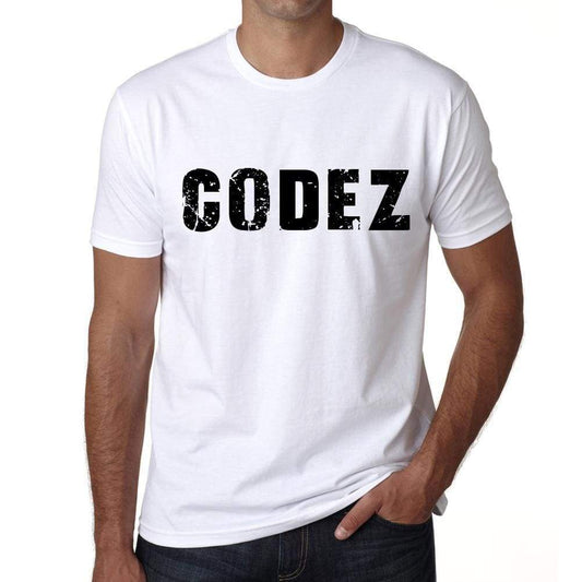Mens Tee Shirt Vintage T Shirt Codez X-Small White 00561 - White / Xs - Casual