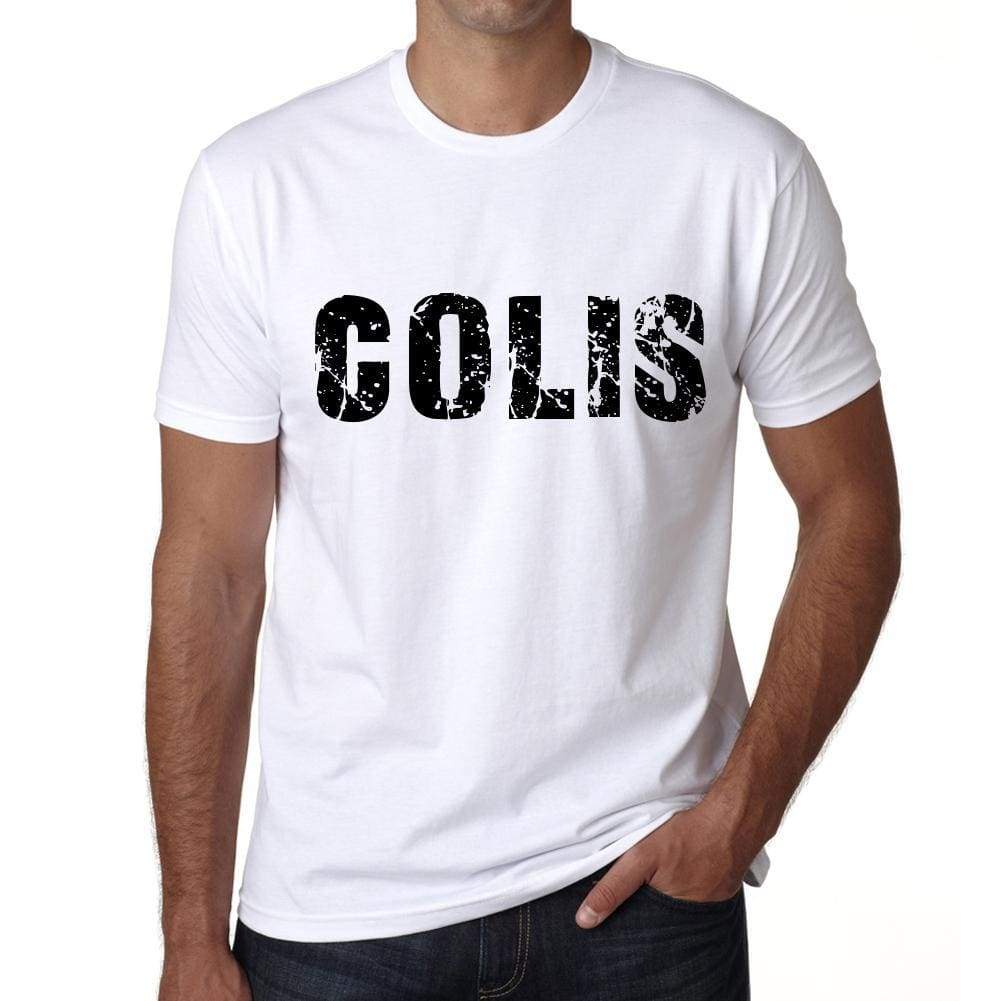 Mens Tee Shirt Vintage T Shirt Colis X-Small White 00561 - White / Xs - Casual