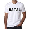 Men's Tee Shirt Vintage T shirt Datas X-Small White 00561