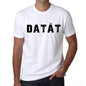 Mens Tee Shirt Vintage T Shirt Datât X-Small White 00561 - White / Xs - Casual