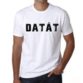 Men's Tee Shirt Vintage T shirt Datât X-Small White 00561