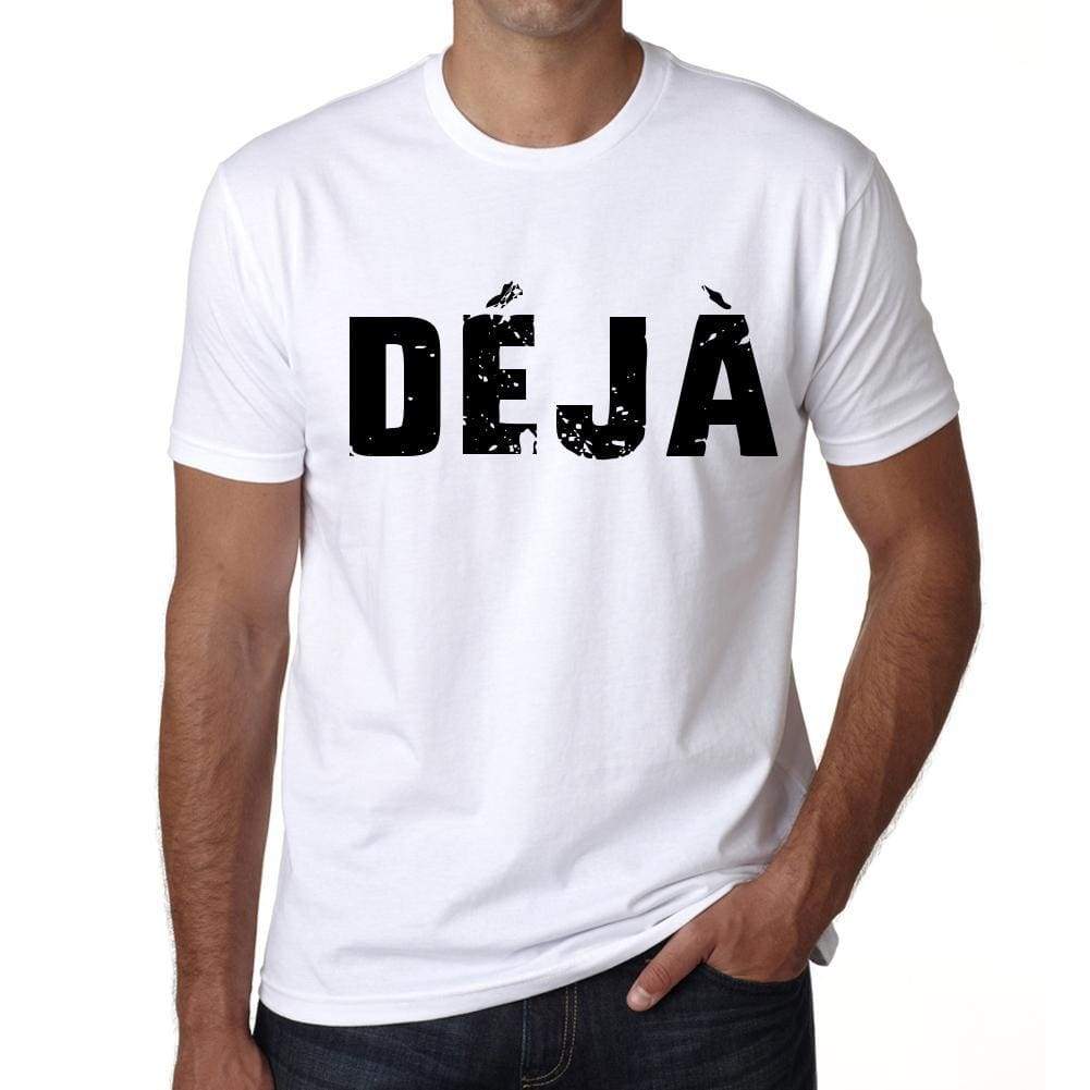 Mens Tee Shirt Vintage T Shirt Dèj X-Small White 00560 - White / Xs - Casual