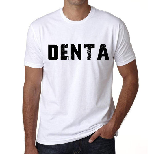 Mens Tee Shirt Vintage T Shirt Denta X-Small White 00561 - White / Xs - Casual