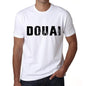Mens Tee Shirt Vintage T Shirt Douai X-Small White 00561 - White / Xs - Casual