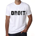 Men's Tee Shirt Vintage T shirt Droit X-Small White 00561