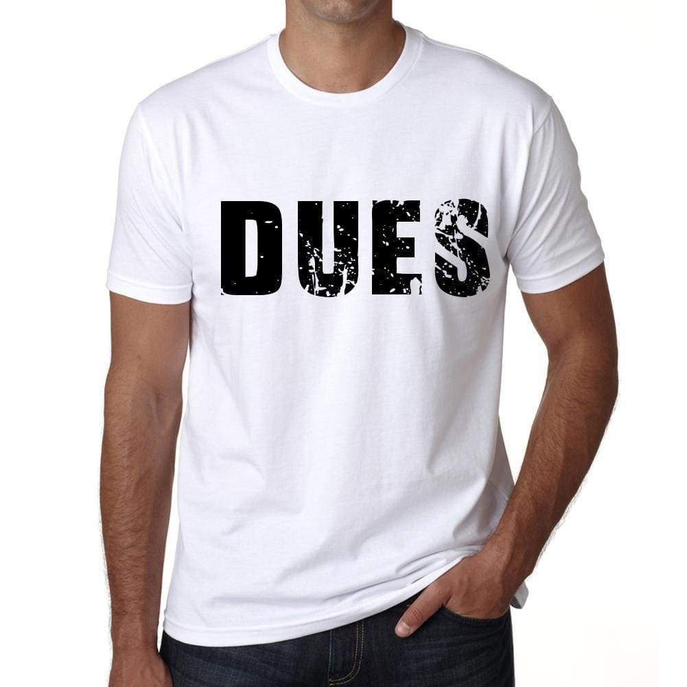 Mens Tee Shirt Vintage T Shirt Dues X-Small White 00560 - White / Xs - Casual