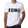 Mens Tee Shirt Vintage T Shirt Écins X-Small White 00561 - White / Xs - Casual