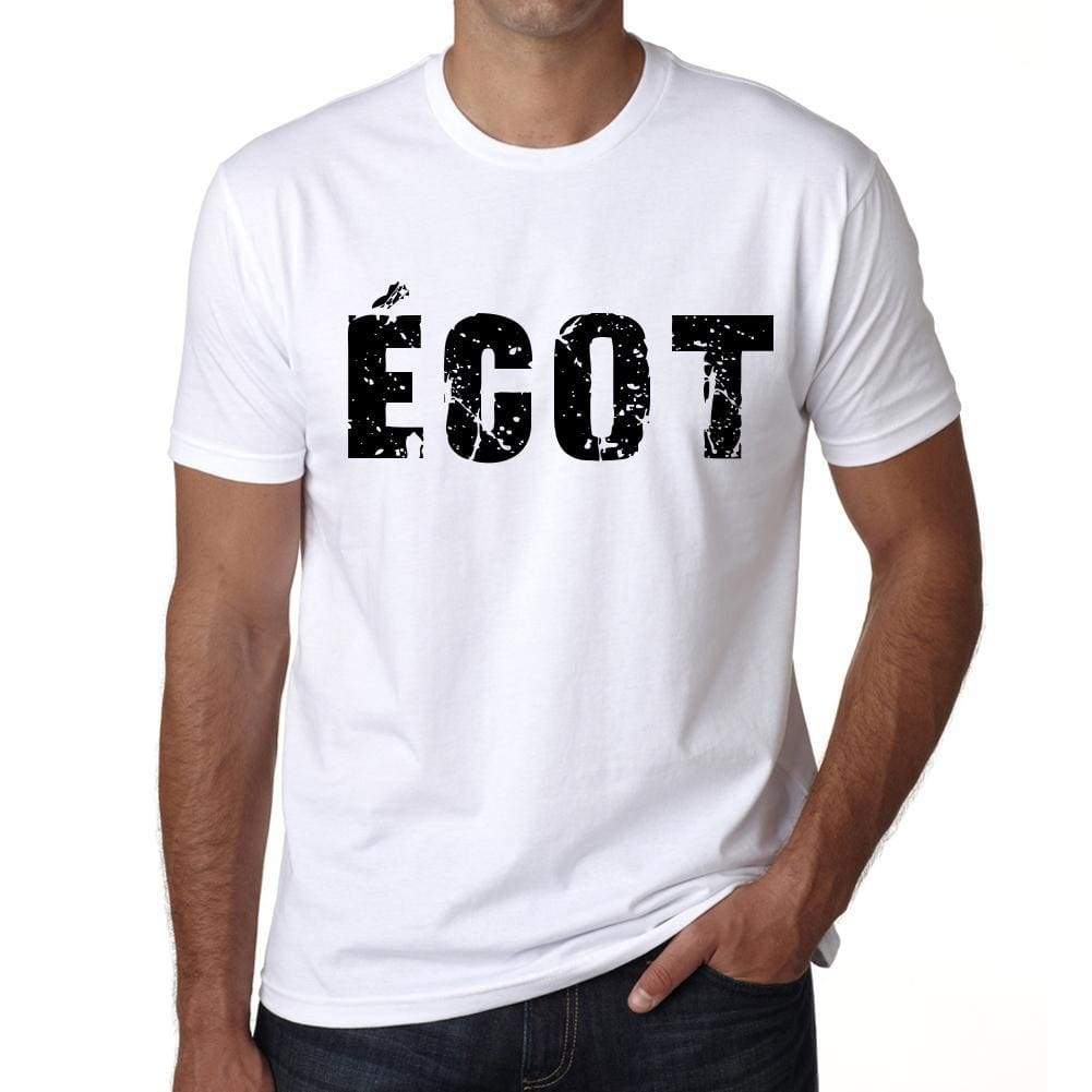 Mens Tee Shirt Vintage T Shirt Ècot X-Small White 00560 - White / Xs - Casual