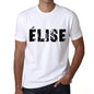Mens Tee Shirt Vintage T Shirt Élise X-Small White 00561 - White / Xs - Casual
