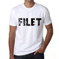 Mens Tee Shirt Vintage T Shirt Filet X-Small White 00561 - White / Xs - Casual