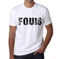 Mens Tee Shirt Vintage T Shirt Fouis X-Small White 00561 - White / Xs - Casual