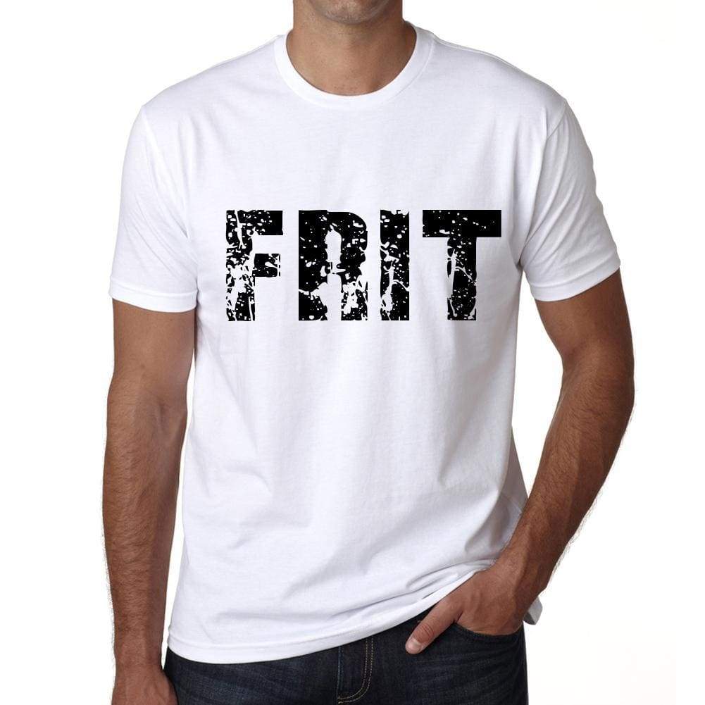 Mens Tee Shirt Vintage T Shirt Frit X-Small White 00560 - White / Xs - Casual