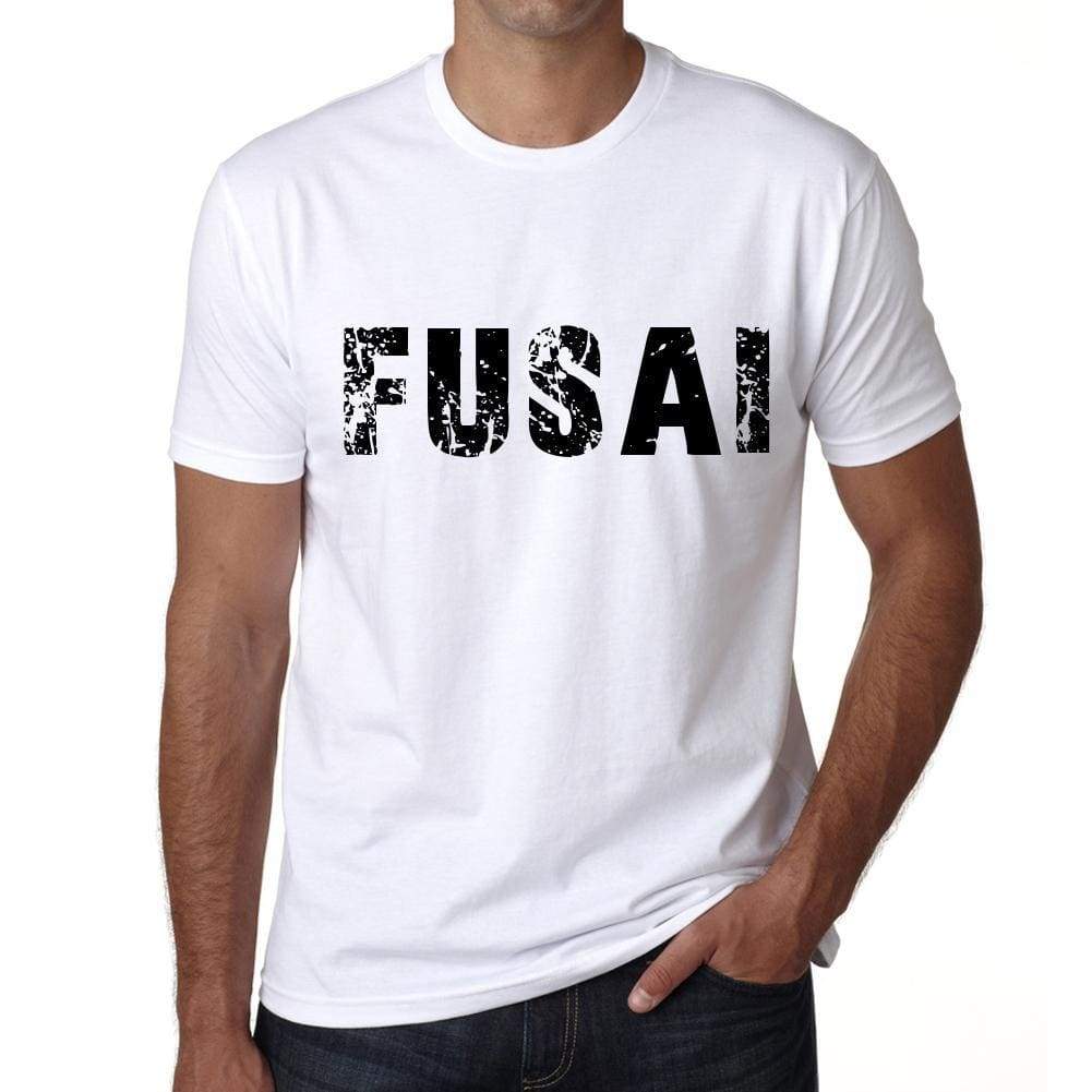 Mens Tee Shirt Vintage T Shirt Fusai X-Small White 00561 - White / Xs - Casual