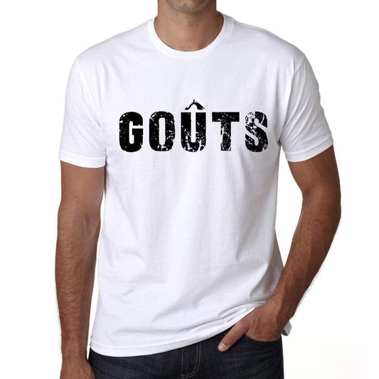 Mens Tee Shirt Vintage T Shirt Goûts X-Small White 00561 - White / Xs - Casual