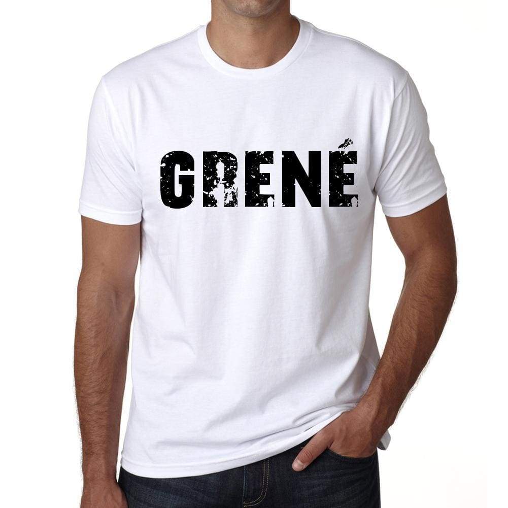 Mens Tee Shirt Vintage T Shirt Grenè X-Small White 00561 - White / Xs - Casual
