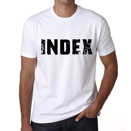 Mens Tee Shirt Vintage T Shirt Index X-Small White 00561 - White / Xs - Casual