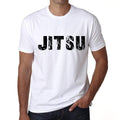 Men's Tee Shirt Vintage T shirt Jitsu X-Small White 00561
