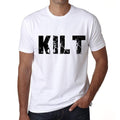 Men's Tee Shirt Vintage T shirt Kilt X-Small White 00560