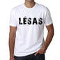 Mens Tee Shirt Vintage T Shirt Lèsas X-Small White 00561 - White / Xs - Casual