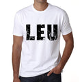 Men's Tee Shirt Vintage T shirt Leu X-Small White 00559
