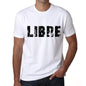 Mens Tee Shirt Vintage T Shirt Libre X-Small White 00561 - White / Xs - Casual