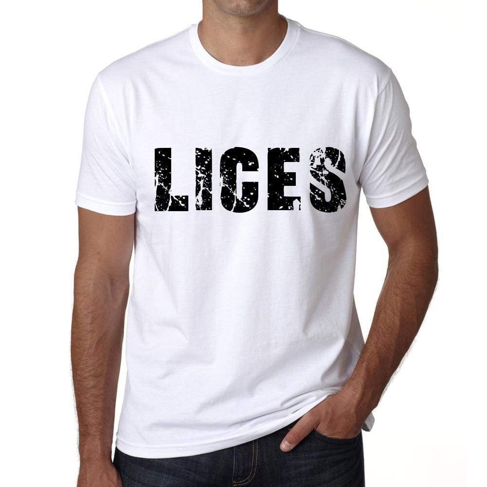 Mens Tee Shirt Vintage T Shirt Lices X-Small White 00561 - White / Xs - Casual