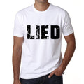 Men's Tee Shirt Vintage T shirt Lied X-Small White 00560