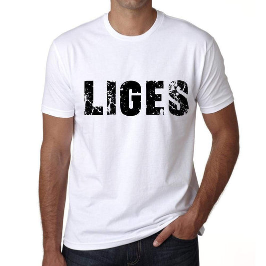 Mens Tee Shirt Vintage T Shirt Liges X-Small White 00561 - White / Xs - Casual