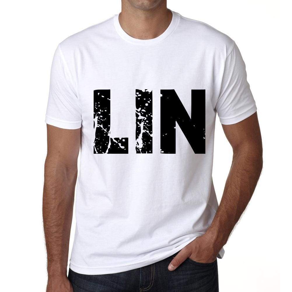 Mens Tee Shirt Vintage T Shirt Lin X-Small White 00559 - White / Xs - Casual