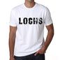 Mens Tee Shirt Vintage T Shirt Lochs X-Small White 00561 - White / Xs - Casual